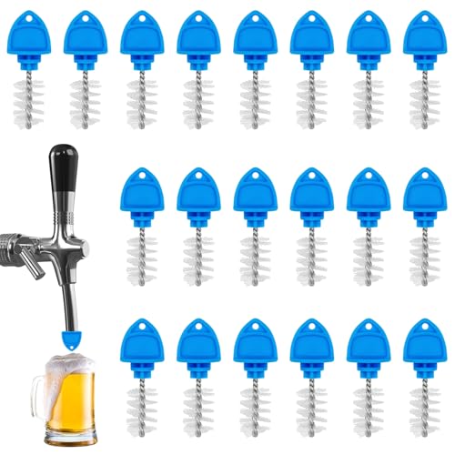 MixPeak 20Pcs Blue Beer Tap Plugs & Kegerator Cleaning Kit 2.44 x 0.90 in