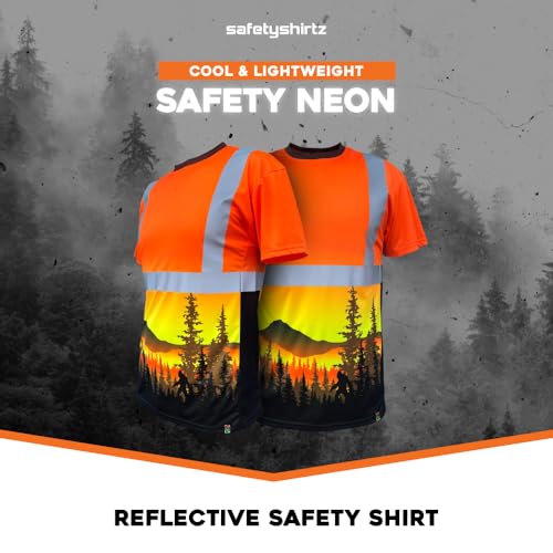SafetyShirtz Men's SS360 ANSI Class 2 and 3 Graphic Tees and Long Sleeve Tees