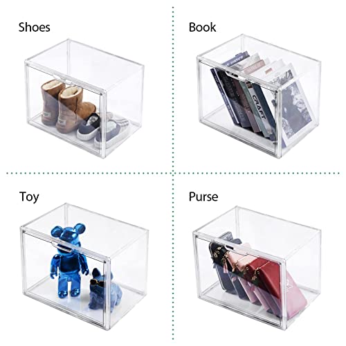 Clear Acrylic Purse Organizer 5-Pack - Large Display Case for Closet & Bag Storage