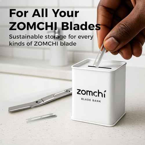 ZOMCHI Razor Blade Bank for Safety Razor Blade Storage, White