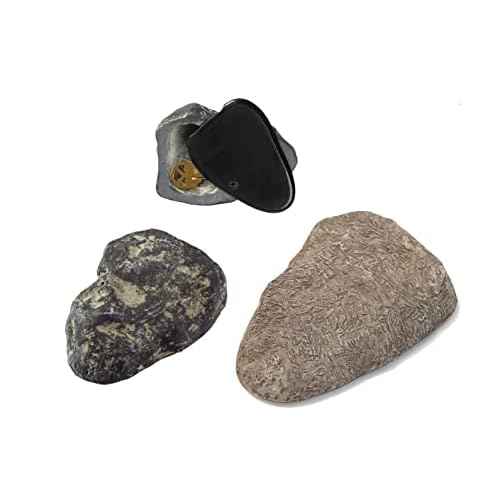 Lucky Line Rock Key Hider, Cash Hider, Medium, Pack of 1, Brown or Gray (90601)