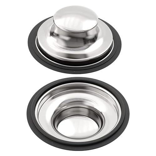 2 Pack Kitchen Sink Stopper for Garbage Disposal Stopper, Stainless