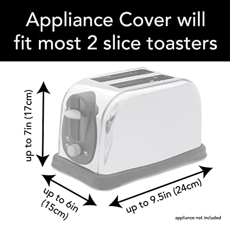 RITZ Quilted 2-Slice Toaster Cover, Black / 1 Count – Dust Protection