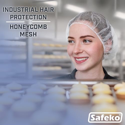 Disposable Honeycomb Nylon Hair Nets | Breathable | 1,000 Count [BLACK | BLUE | BROWN | WHITE |18¡±|21¡±|24¡±|28¡±]
