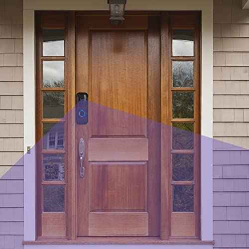 Adhesive Door Mount Compatible with Blink Video Doorbell (2021-1st Gen), No-Drill Mounting Bracket, Not for Blink Video Doorbell (2025-2nd Gen), Accessories for Your Security System - Black