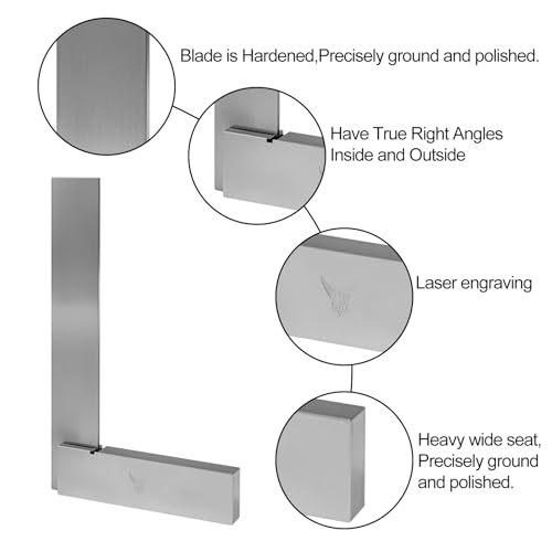Machinist Square 3”, True 90° ±0.0006”