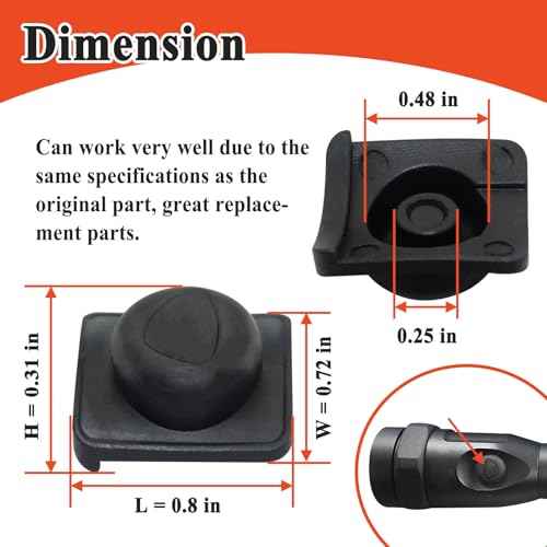 2Pcs 757016 LED Flashlight Switch Button Boot Replacement