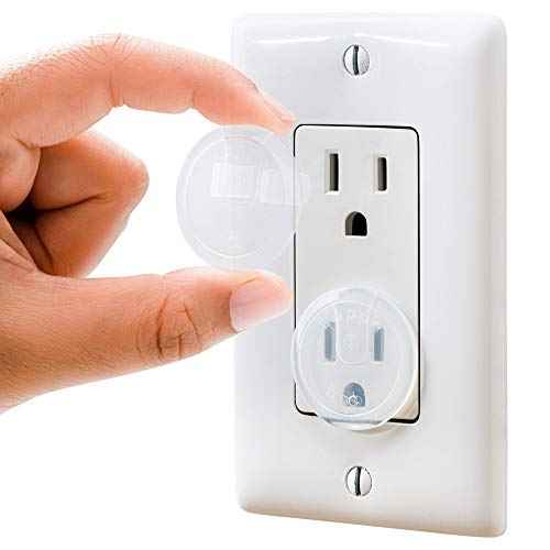 Clear Outlet Covers (50 Pack) Value Pack ? Baby Safety Outlet Plug Covers ? Durable & Steady ? Child Proof Your Outlets Easily