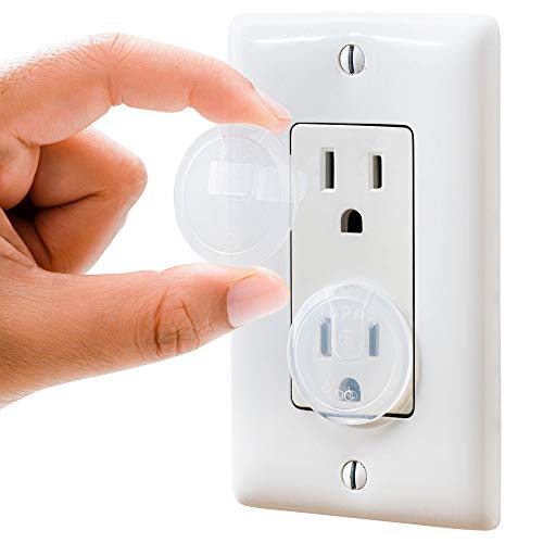 Wappa Baby Clear Outlet Covers 50 Pack – Childproof Electrical Outlets, Durable & Steady