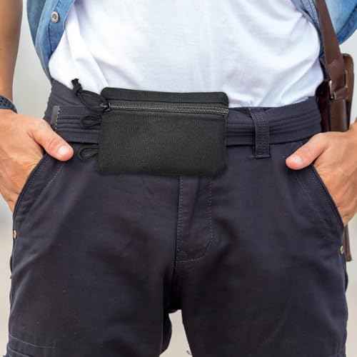 HXOUSE Small Small EDC Pocket Pouch - EDC Organizer Pouch with 4 Pockets for Men, Mini Pocket Tool Pouch for Knife/Flashlight/Tactical Pen - Men's Mini Tool Pouch for Daily Carry