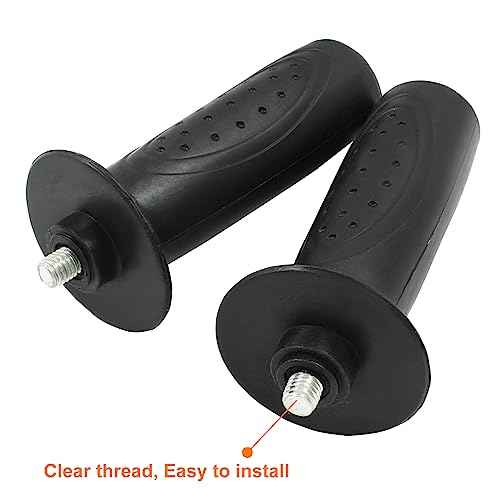 M10 Thread Black Angle Grinder Handle£¬4.5''x1.26'' Side Handle Tool for Angle Grinder Pack of 2