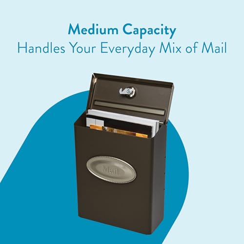 Architectural Mailboxes Wall-Mount Locking Mailbox Galvanized Steel Venetian Bronze Medium