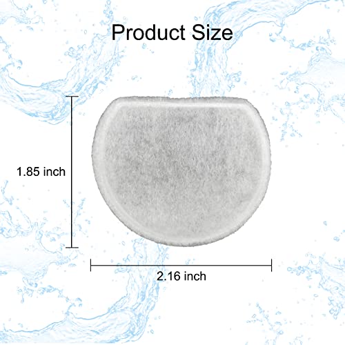 16 Pack Pet Fountain Replacement Filters with Carbon & Foam Pre-Filters