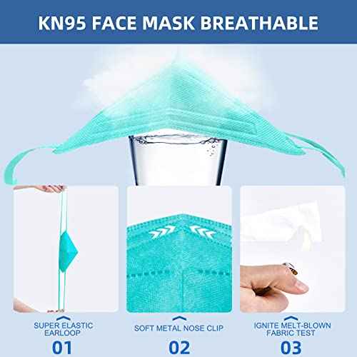 Face Mask Kn95 Masks for Protection 50 Pcs K95 Face Masks kn95 Cup Dust Safety Masks 5-Ply Breathable Comfortable Facemask for Outdoor