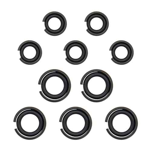 5 Sets 3/8" and 5 Sets 1/2" Impact Retaining Ring Wrench Socket Clip with O-Ring Fits Replacement Pneumatic Type Impact Wrench Square Drive Socket Retainer Ring