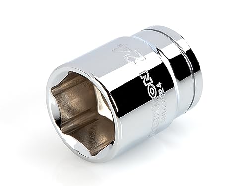 TEKTON 1/2 Inch Drive Shallow 24mm 6-Point Socket - Large Markings