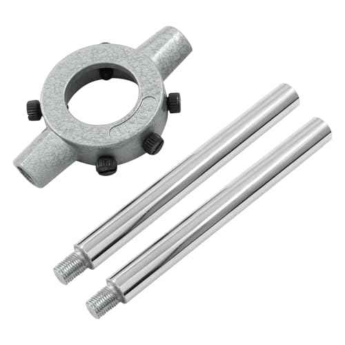 Bivethoi Round Die Stock Handle Wrench, M10-M11 Metric Round Die Holder for 30mm/1-3/16 Inch OD Dies