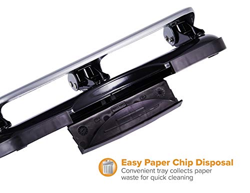 Bostitch EZ Squeeze 3-Hole Punch Silver - 20 Sheet Capacity, No Jam