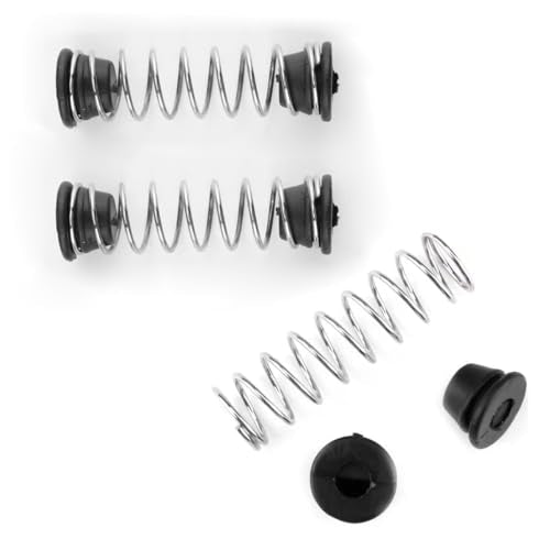 3 Set Precision Pruner Spring Replacement with Rubber Base End Cap for Pruning Shears Garden Pruners Garden Snips Trimming Scissors Clippers Repair Parts 2'' Length 50mm