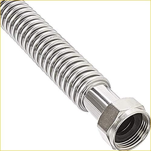 EZ-FLUID 18-Inch 3/4-Inch FIP Corrugated Stainless Steel Water Heater Supply Line