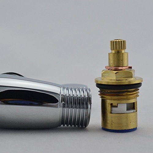 Weirun Chrome Shower Head Shut Off Valve with Brass Construction & Water Pressure Regulator