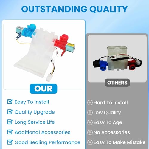 Washer Water Inlet Valve W10144820 Replacement for Whirlpool/Amana/Kenmore