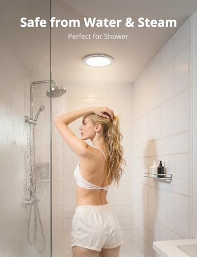 Combuh Rechargeable Waterproof Shower Light - 3CCT White, 1 Pack