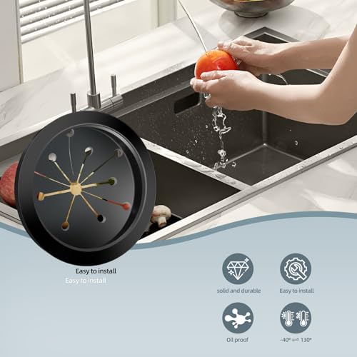 Garbage Disposal Splash Guard Collar 3-1/8in - Rubber Sink Baffle