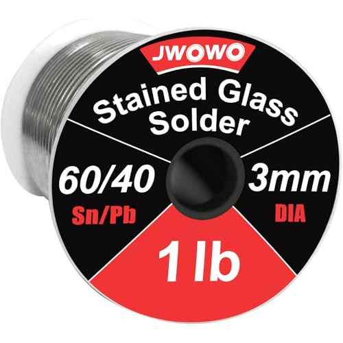 60/40 Solder for Stained Glass, 1/8"(3mm) Dia, 1 lb Spool