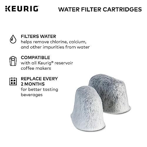 Keurig Water Filter Refill Cartridges 2 Count – Compatible with 2.0 K-Cup Makers