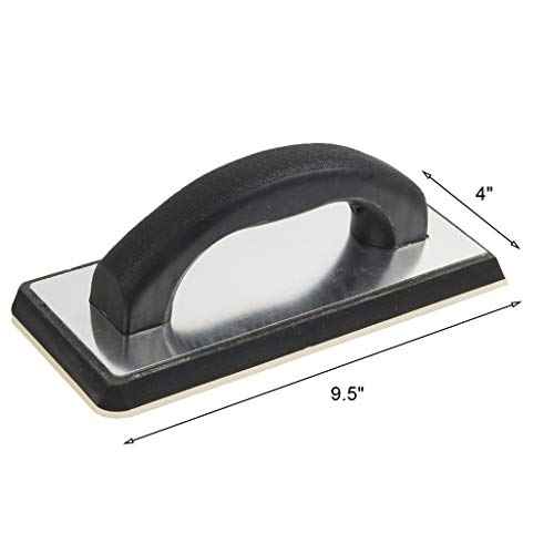 Grout Float 9.5" x 4" - Rubber Sponge Pad for Masonry, Concrete, Drywall, Stucco or Grout - Fine Texture