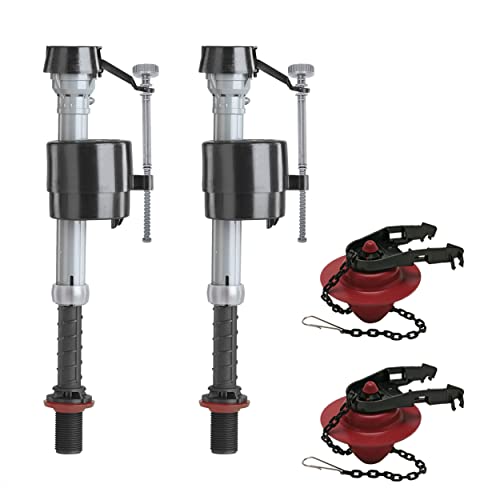 Fluidmaster 400A Fill Valve & 2-Inch Flapper Toilet Repair Kit 2 Pack