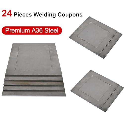 Welding Practice Kit£¬48-Piece 3x5¡± Welding Coupons with Premium 18-Gauge Steel Plates for MIG,Suitable for welding practice and improving welding skills¡¦