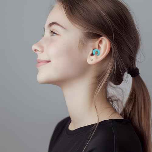 Noise Canceling Earplugs for Sleep and Concentration? New Flexible Earplugs for Better Attenuation?2 Pair Reusable ?Deal for Side Sleepers &Noise Sensitive Person ? 27dB Noise Cancellation?Light Green