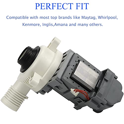 Washer Drain Pump W10276397 for Whirlpool Kenmore Maytag AP6018417 LP397 120V 85W