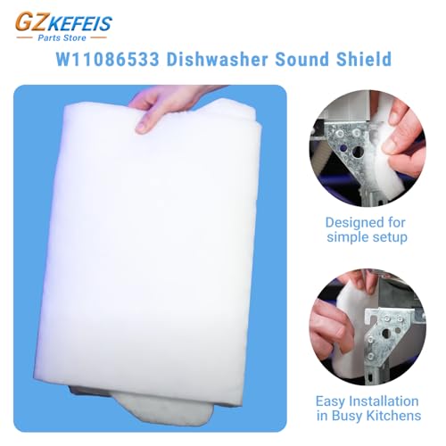 W11086533 Dishwasher Sound Insulation Blanket - Universal Fit for Whirlpool, Kenmore, Maytag
