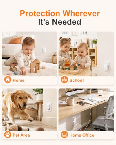 TrusTot Baby Proof Outlet Covers 24 Pack - Child Safety Plug Protectors with Rotatable Locking