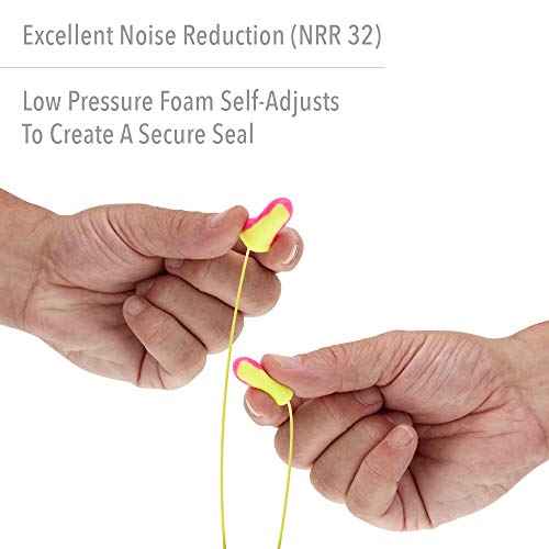 Howard Leight by Honeywell Laser Lite High Visibility Corded Disposable Foam Earplugs, 5-Pair Vending Pack (LL-5-30)