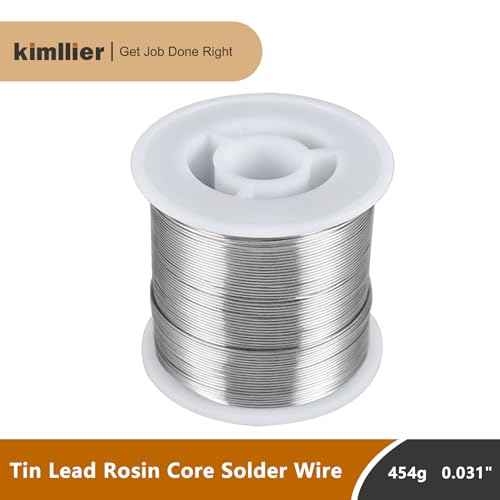 kimllier 1lb/454g 0.031/0.8mm 60/40 Tin Lead Rosin Core Solder Wire for Electrical Soldering