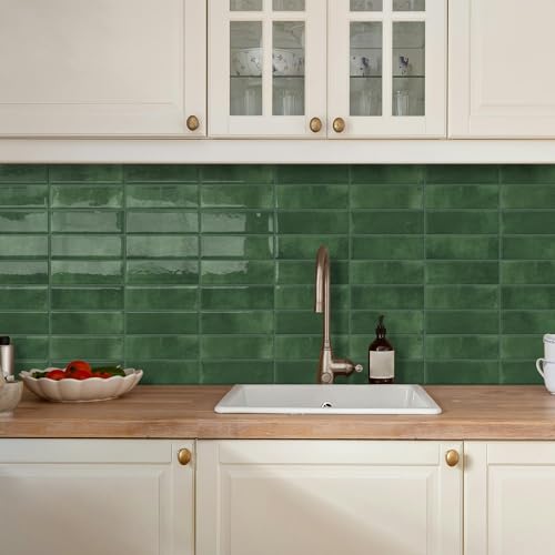 DEWOO Peel and Stick Backsplash Tiles for Kitchen Wall 10 Sheets Waterproof Easy Install