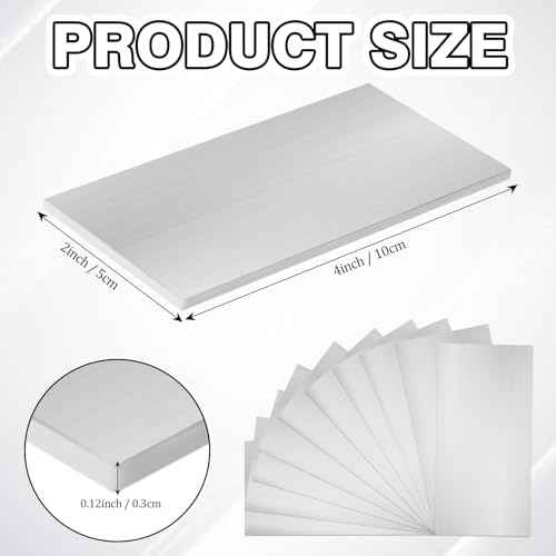 Coopay 32 Pack 6061 T6 Aluminum Sheet Welding Kit 1/8¡± Thick 2¡± x 4¡± Welding Coupons DIY Weld Practice Kits Beginners for Mig Tig Stick MMA Arc Gas and Brazing Heat Treatable Corrosion Resistant