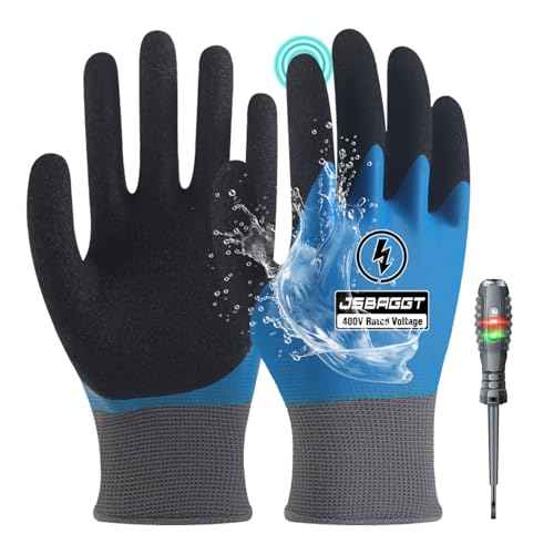 Insulated Electrician Gloves 400V High Voltage Resistant,Flame Retardant Fully Waterproof