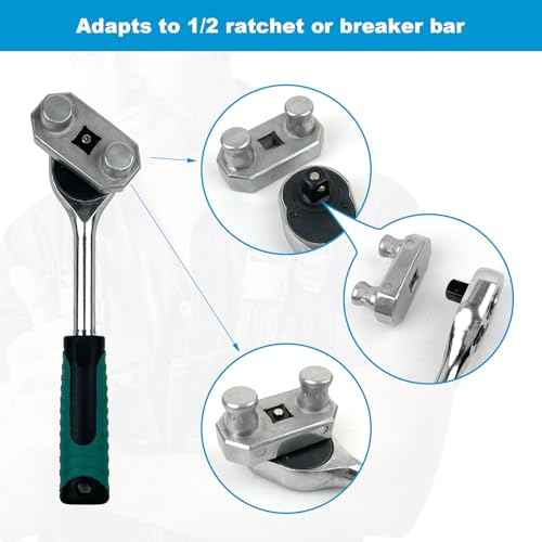 77455 Cable Bending Tool, 1/2 Inch Ratchet Connection for Most Wires, Maximum Bend 500 MCM, Convenient Labor Saving Knuckle Guard, Upgraded Wire Benders and Cable Benders