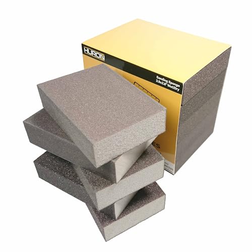 Huron Premium Precision Professional Sanding Sponge Assortment Pack 2 Each 5 Grits 60 to 220 (10 pc)