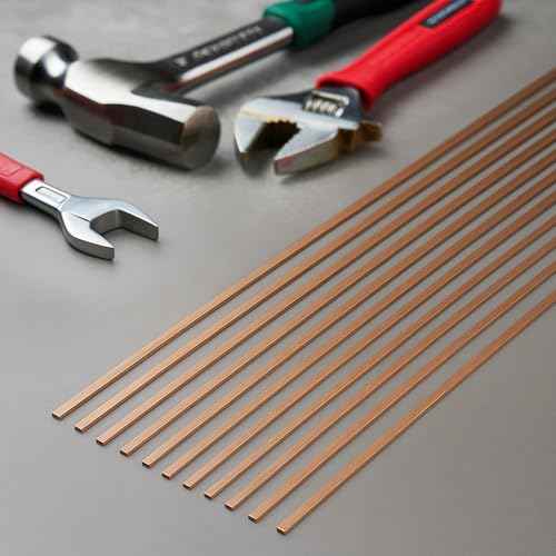 15% Silver Brazing Rods AWS BCuP-5 20 Sticks Silver Solder Phos Copper Brazing Alloys Flat Welding Rods 0.050"x1/8"x10" for Air Conditioning, Refrigerator, Cold Storage, and HVAC Units