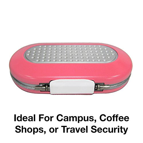 Master Lock Pink Portable Small Lock Box, Set Your Own Lock Combination Portable Safe, Personal Travel Safe for Phone, Passport, Money, ?5900DPNK