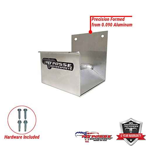 Pit Posse 463 Cord Hose Hanger Organizer for Enclosed Race Trailer Garage Shop - Made in USA - Aluminum Wall Holder Hook Storage Shelf 4.5 x 5 x 5-5 Year Warranty (Silver)