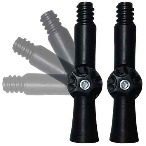 2 Pack Universal Joint Angle Adaptor for Telescoping Extension Pole, Versatile for Window Cleaning, Gutter Cleaning, Light Bulb Changing, Painting Threaded Extension Pole