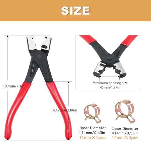 Clic and Clic-R Hose Clamp Pliers Maintenance Tools for Automobile