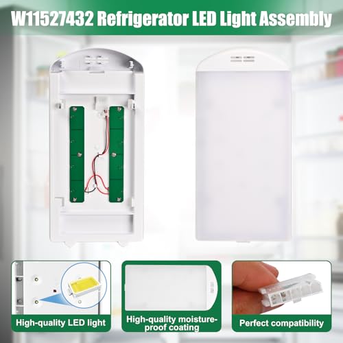 14in Light Replacement for Whirlpool Maytag WRX735SDHZ02/03/04/07/08 LED Light